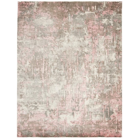 Safavieh 8 x 10 in. Mirage Contemporary Hand Loomed Rectangle Viscose Rug Pink & Grey MIR336U-8